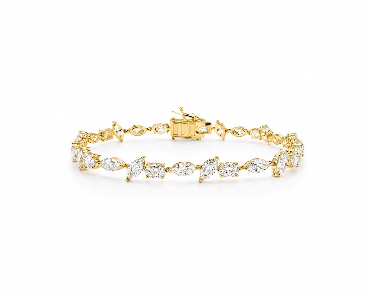 Multi Shape Tennis Bracelet LG