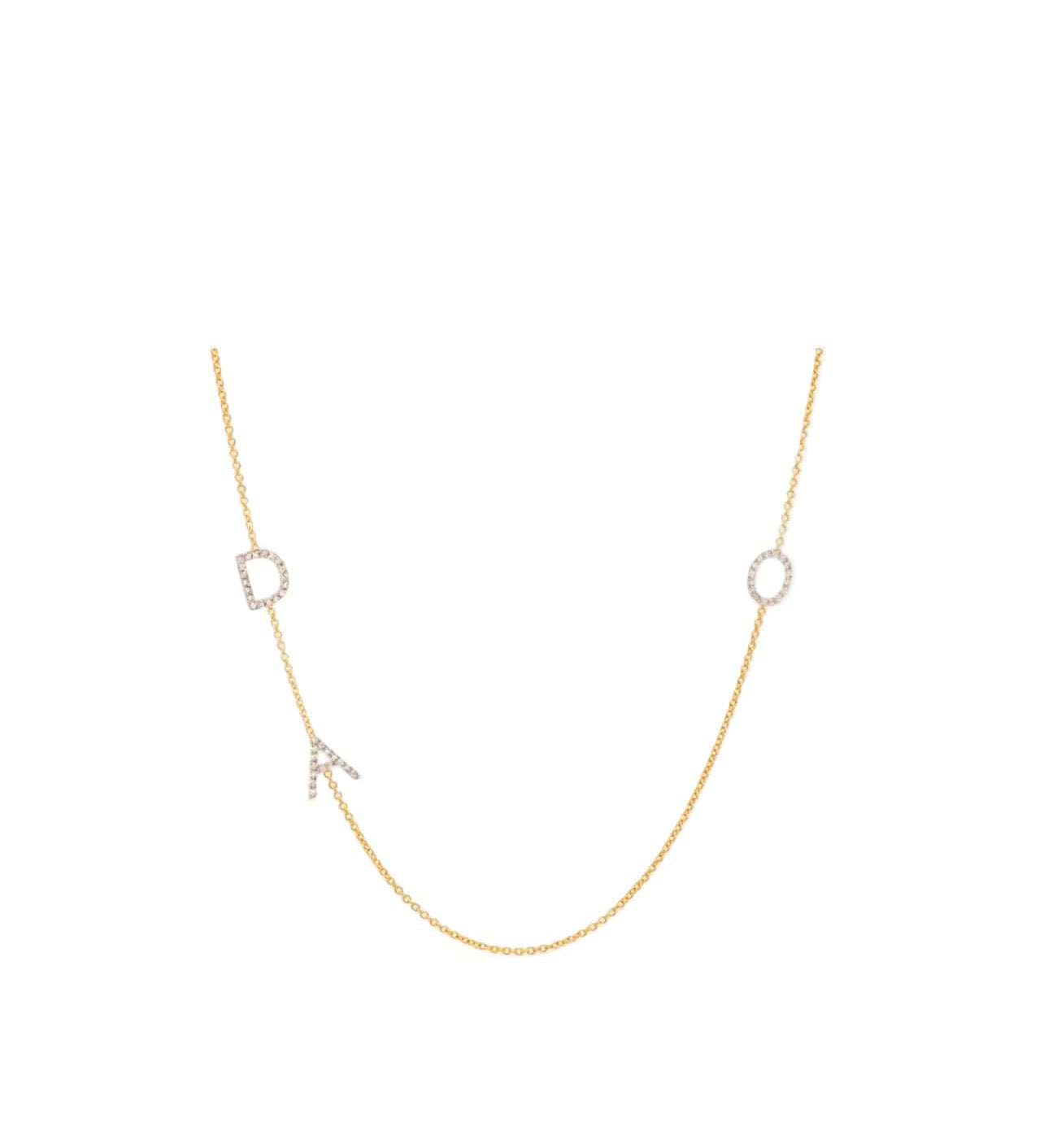 Multi Side Initials Necklace