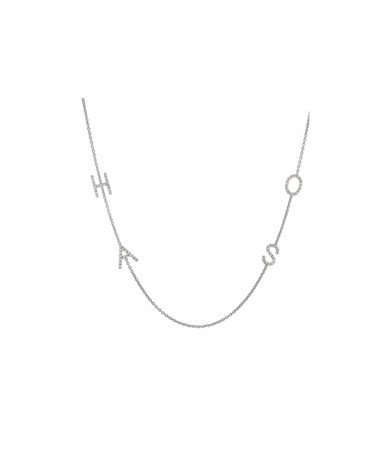 Multi Side Initials Necklace