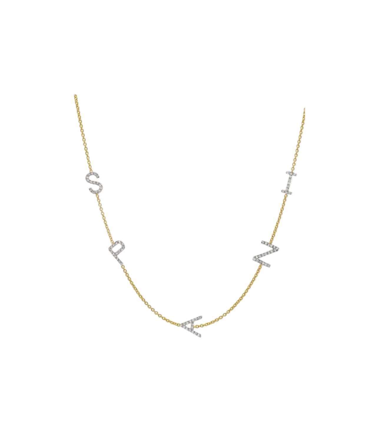 Multi Side Initials Necklace