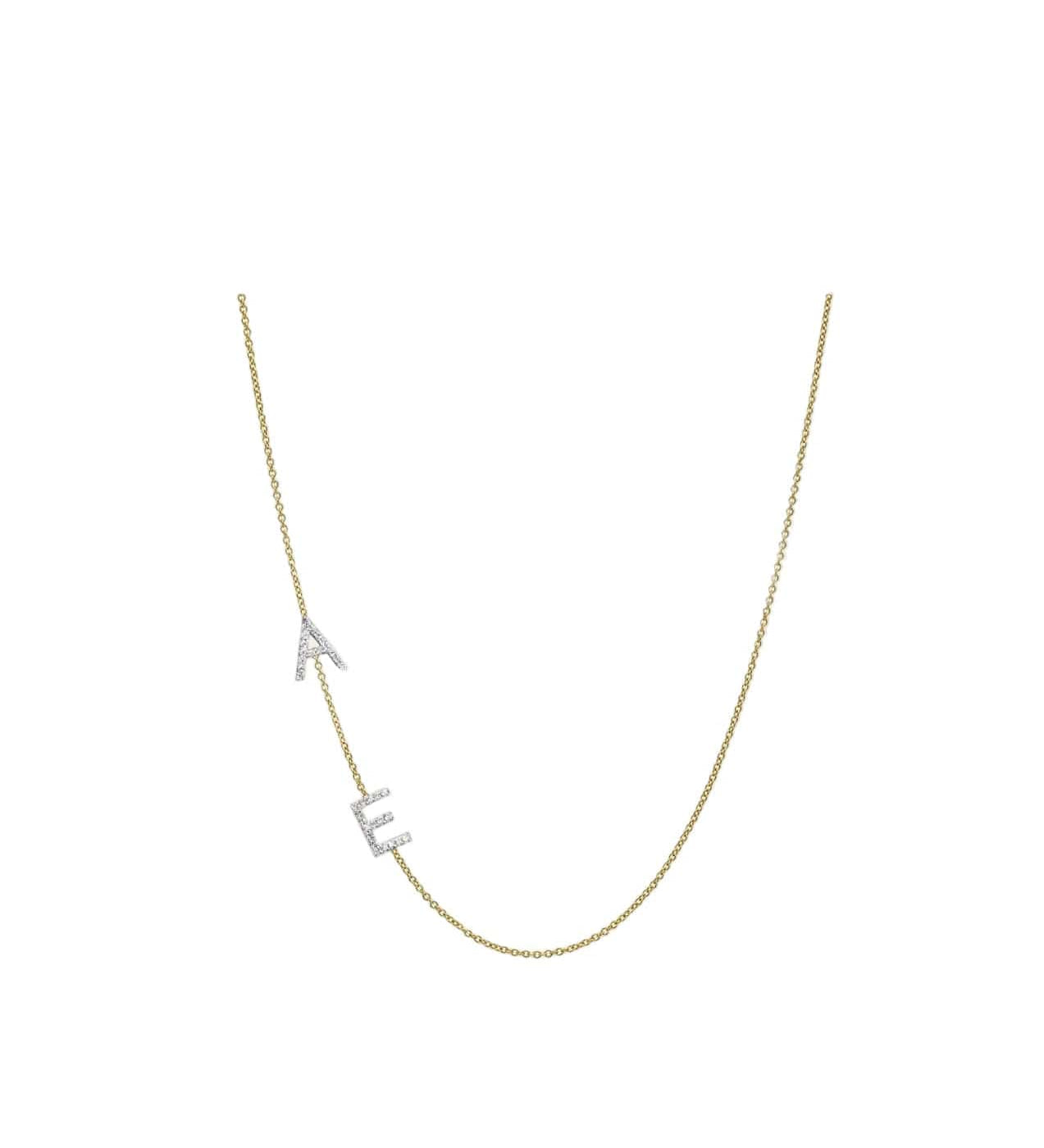 Multi Side Initials Necklace