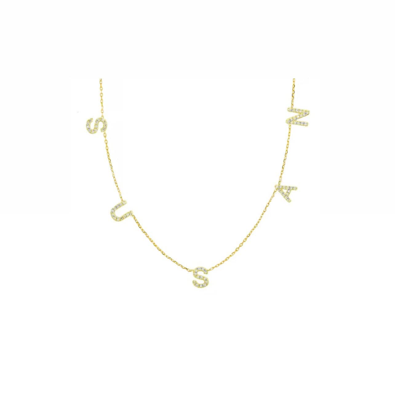 Multi Side Initials Necklace