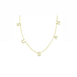 Multi Side Initials Necklace