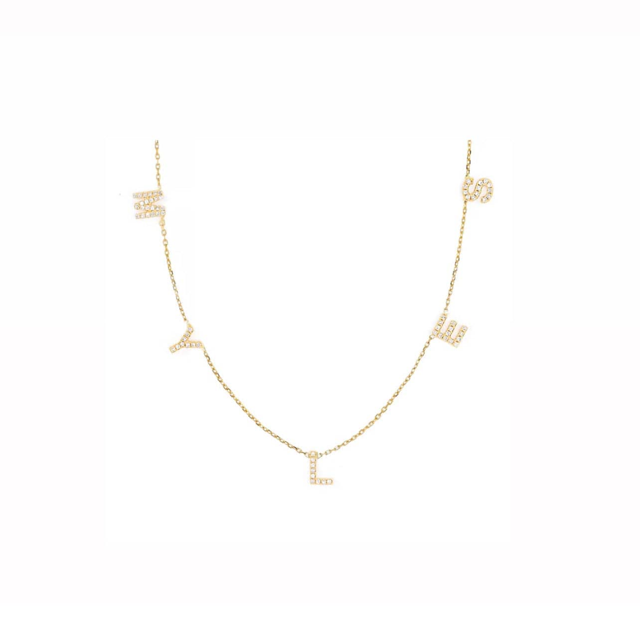 Multi Side Initials Necklace