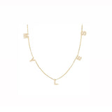 Multi Side Initials Necklace