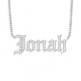 Old English Name Necklace