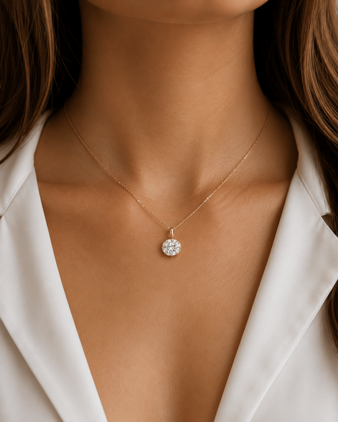 Oval Aura Pendant LG