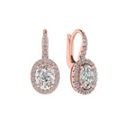 Oval Dangling Earrings