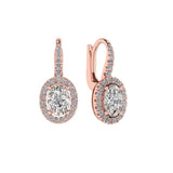 Oval Dangling Earrings