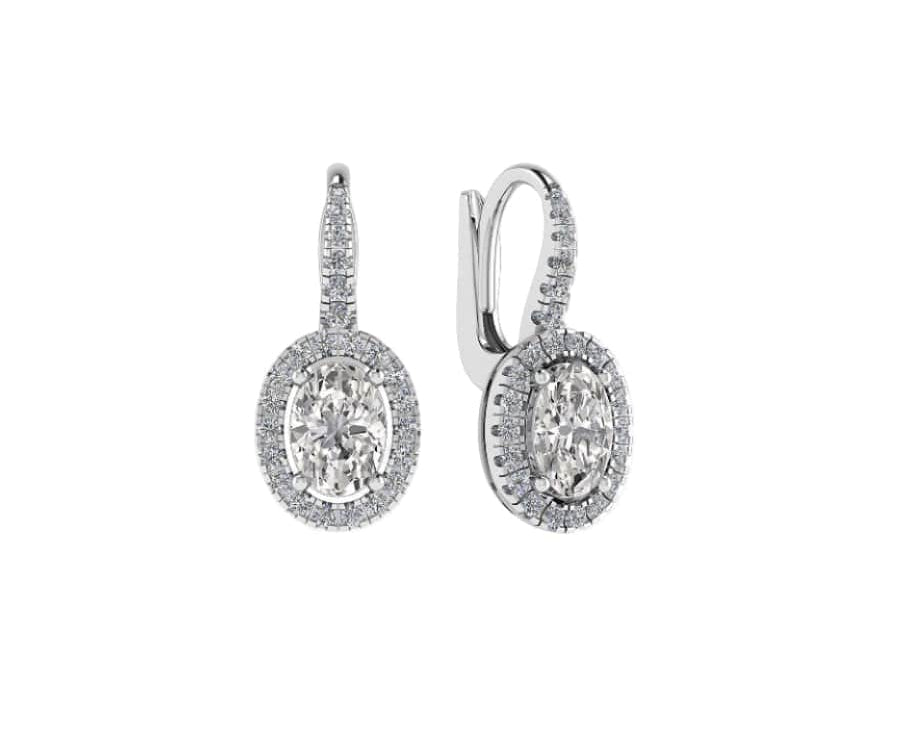 Oval Dangling Earrings