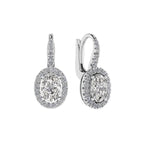 Oval Dangling Earrings