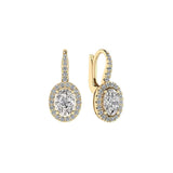 Oval Dangling Earrings