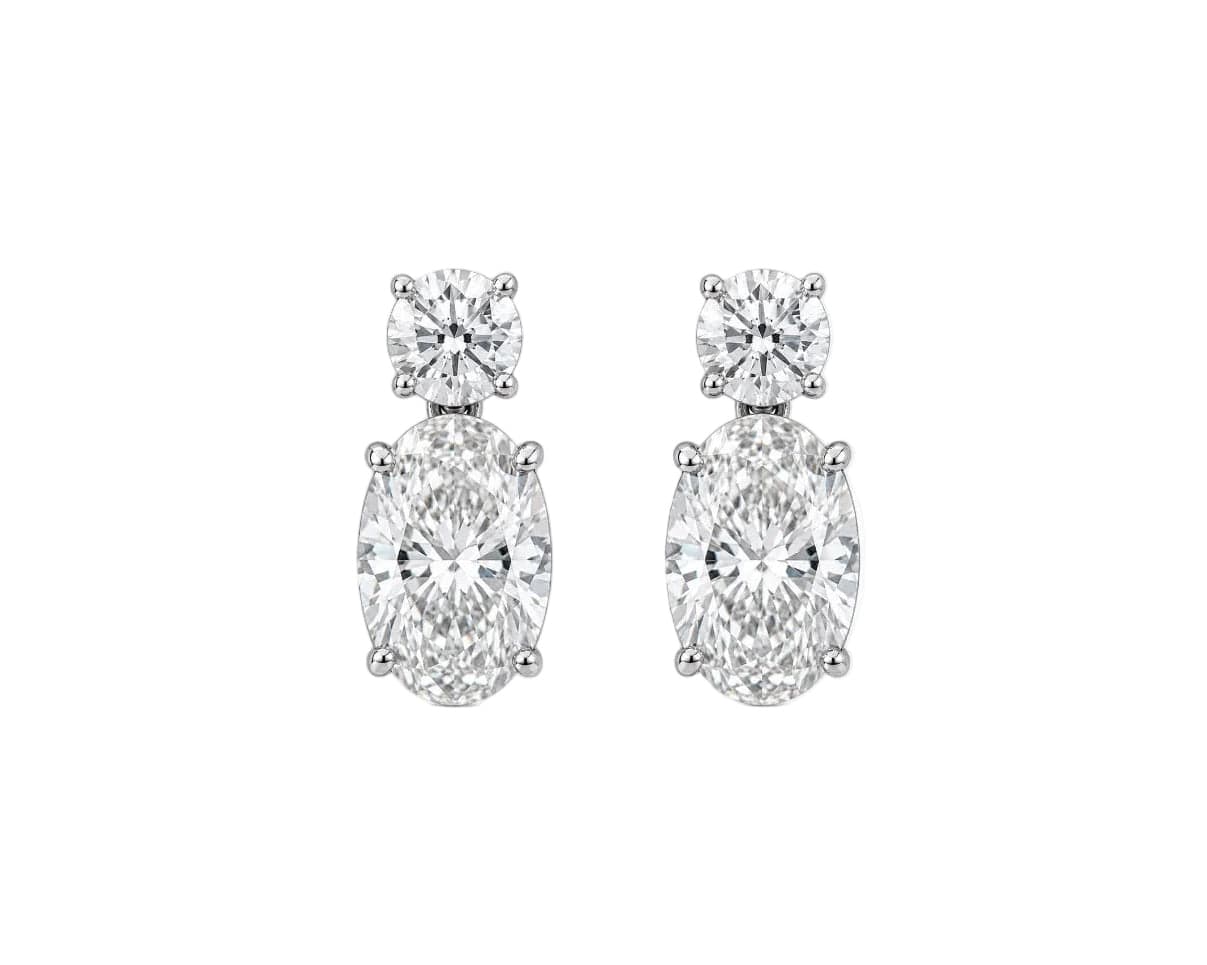 Oval Drop Earrings LG