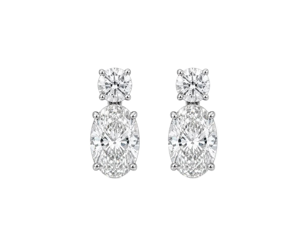 Oval Drop Earrings LG