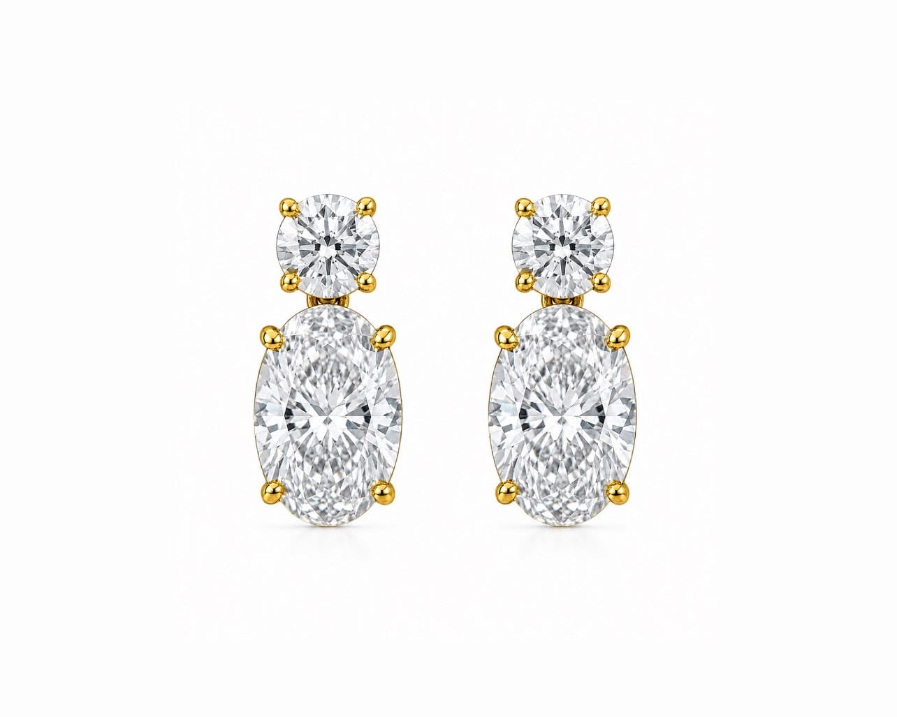 Oval Drop Earrings LG