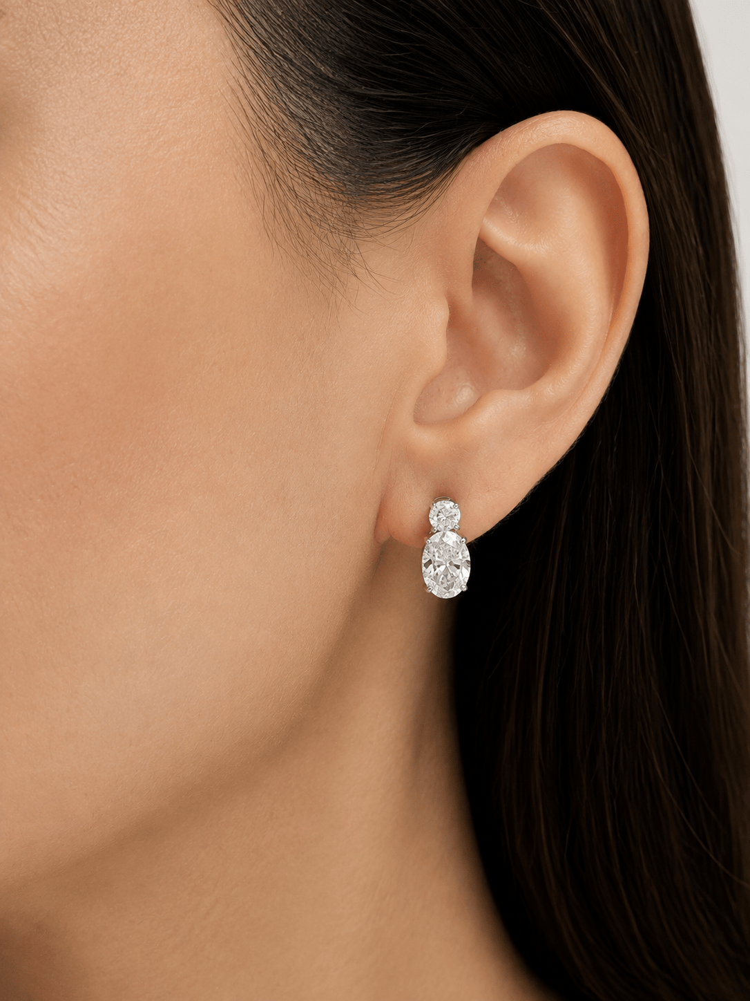 Oval Drop Earrings LG