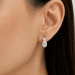 Oval Drop Earrings LG