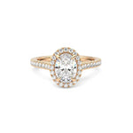Oval Halo Solitaire