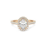 Oval Halo Solitaire
