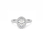 Oval Halo Solitaire