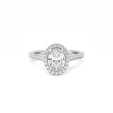 Oval Halo Solitaire