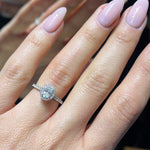 Oval Halo Solitaire