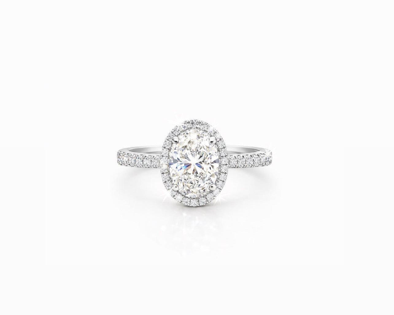 Oval Halo Solitaire LG