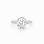 Oval Halo Solitaire LG