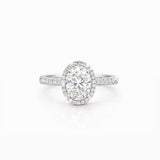 Oval Halo Solitaire LG