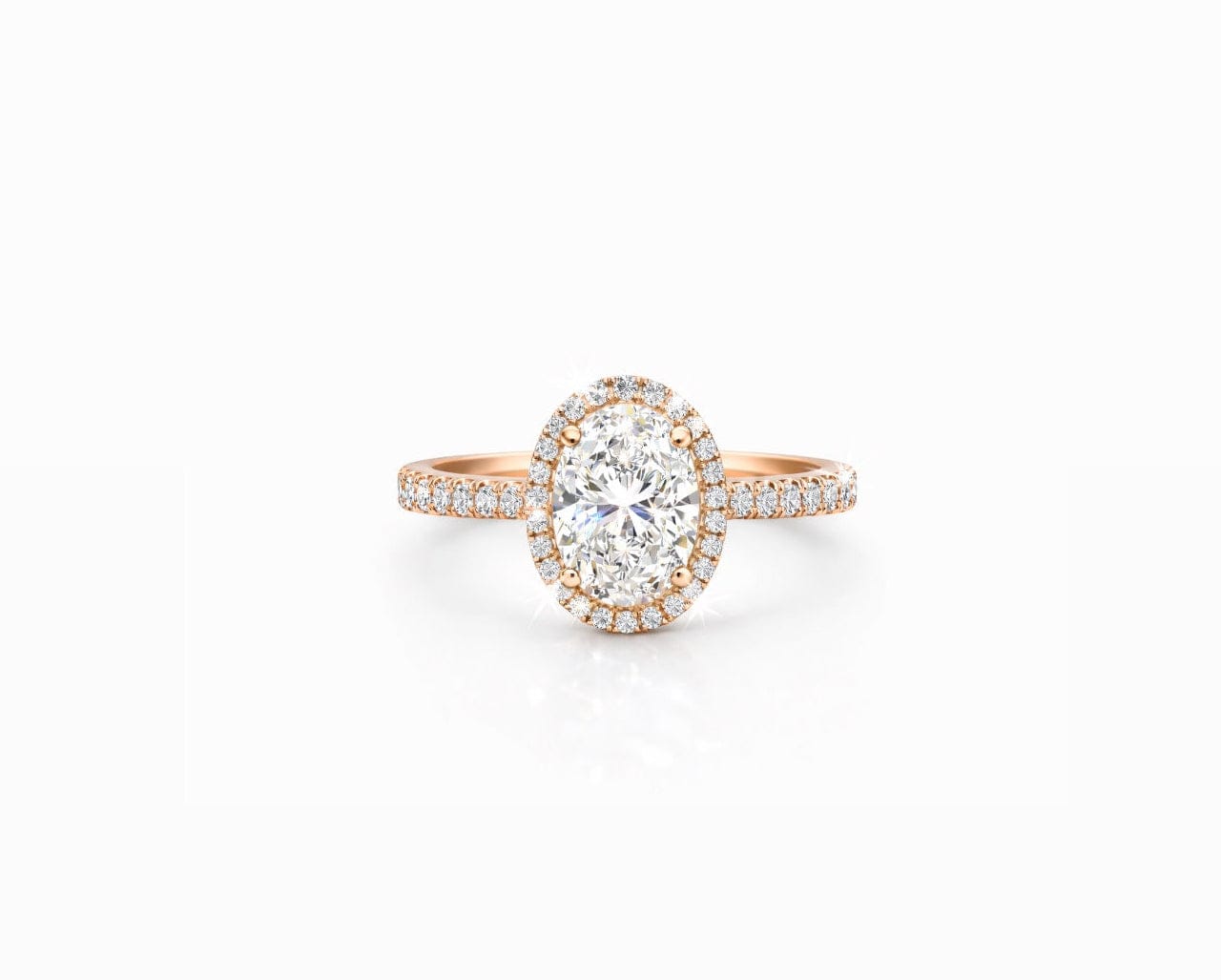 Oval Halo Solitaire LG