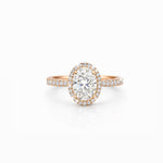 Oval Halo Solitaire LG