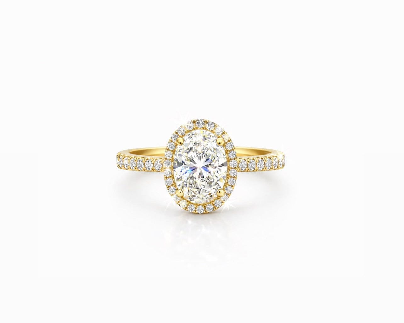 Oval Halo Solitaire LG