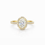 Oval Halo Solitaire LG