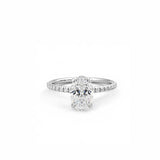 Oval Shine Solitaire Ring