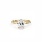 Oval Shine Solitaire Ring