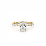 Oval Shine Solitaire Ring