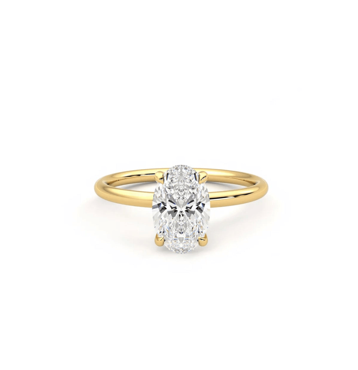 Oval Solitaire Ring