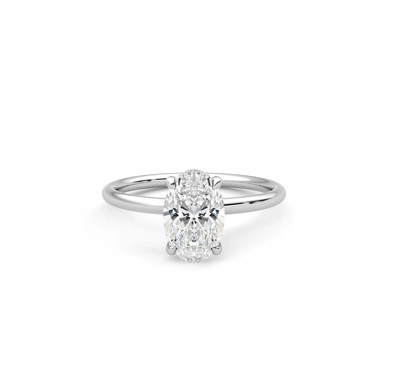 Oval Solitaire Ring