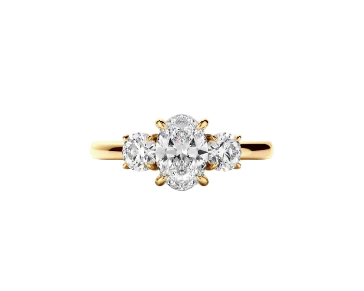 Oval Trilogy Ring