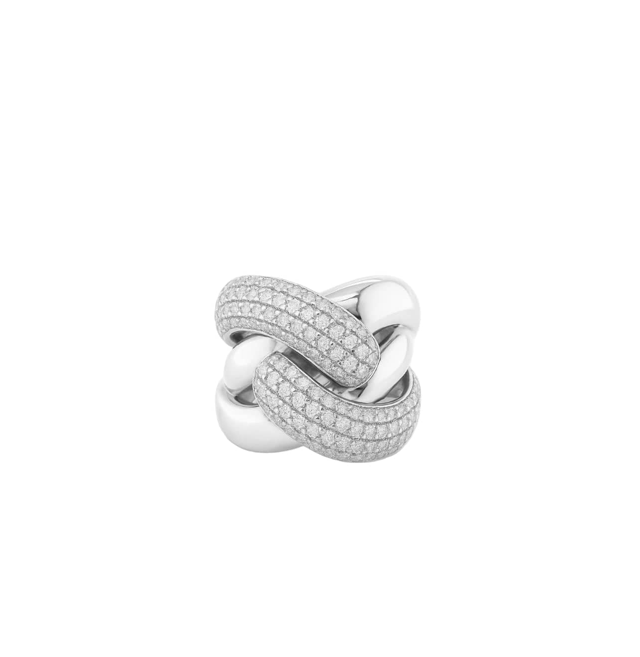 Pave Braid Ring