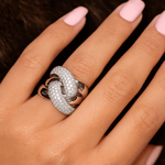 Pave Braid Ring