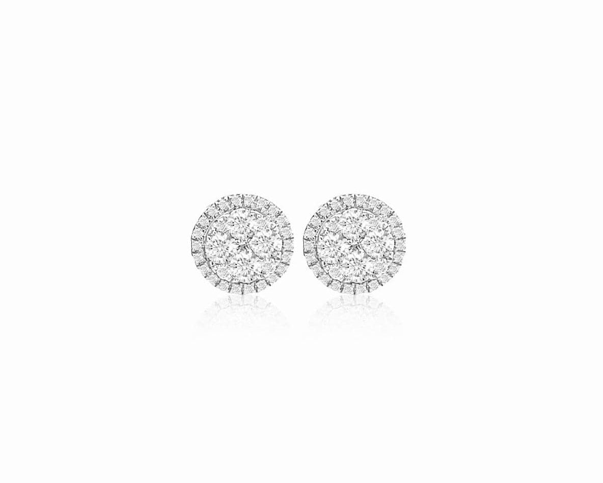 Pave Cluster Earrings