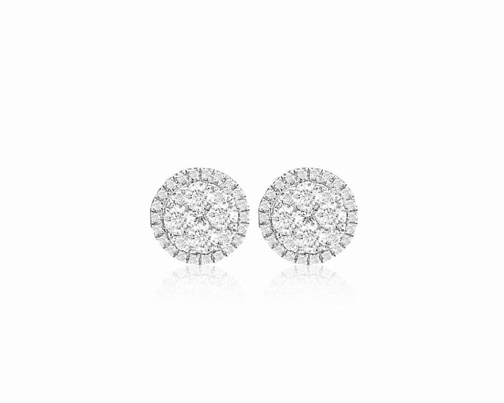 Pave Cluster Earrings