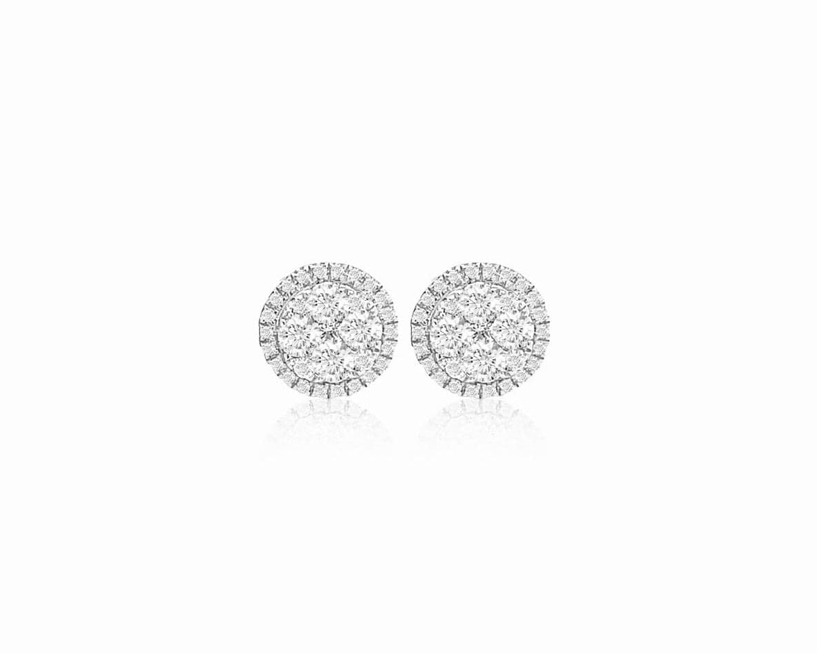 Pave Cluster Earrings