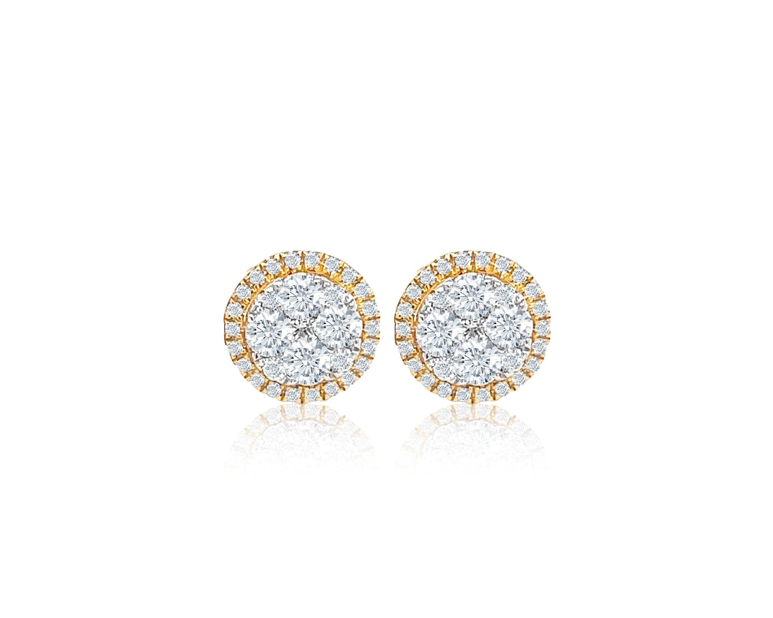 Pave Cluster Earrings