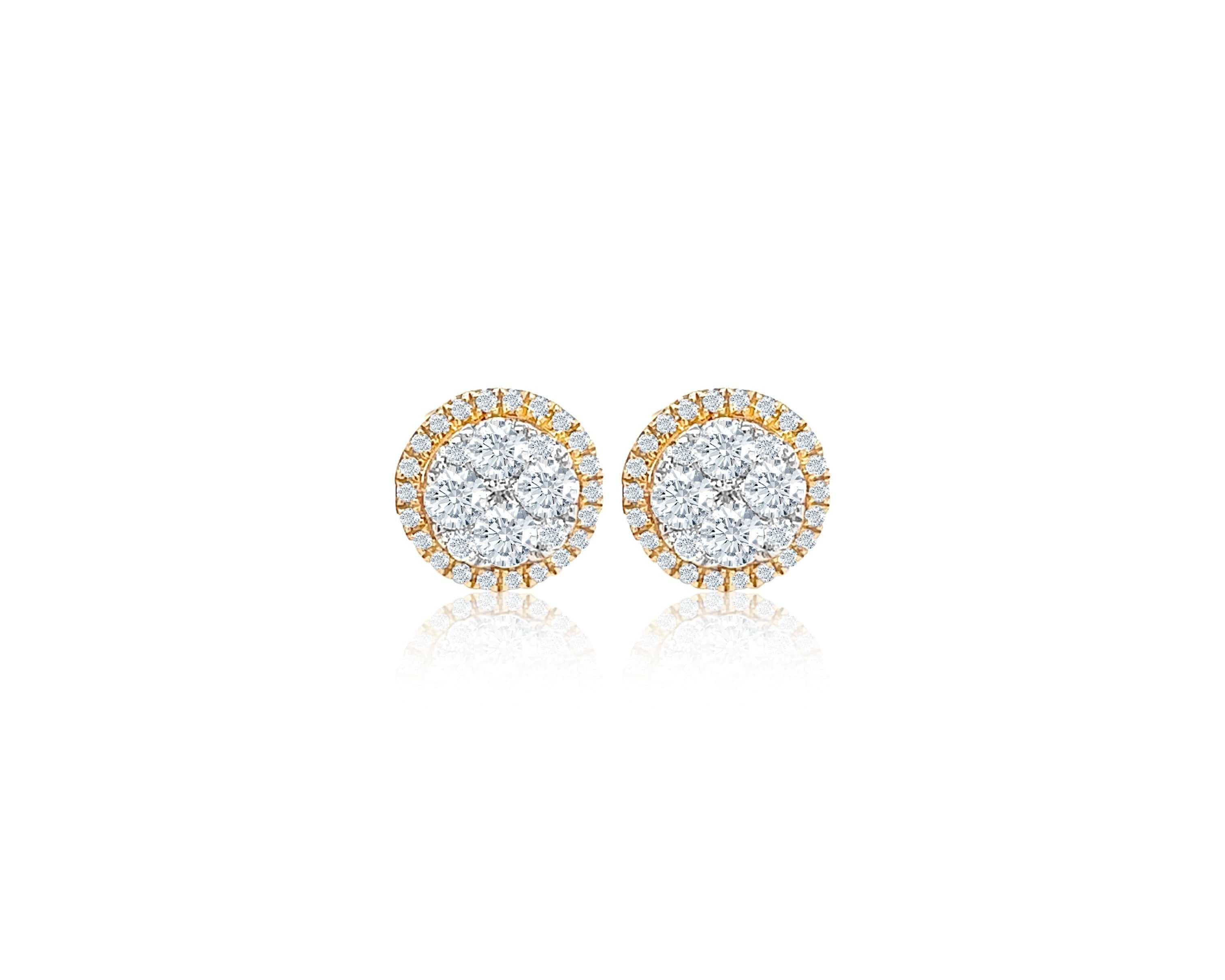 Pave Cluster Earrings