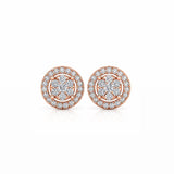 Pave Cluster Earstuds