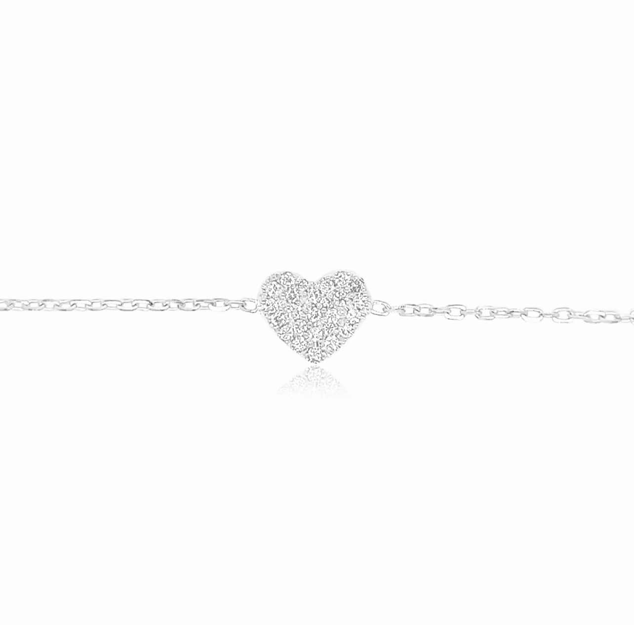 Pavé Heart Bracelet