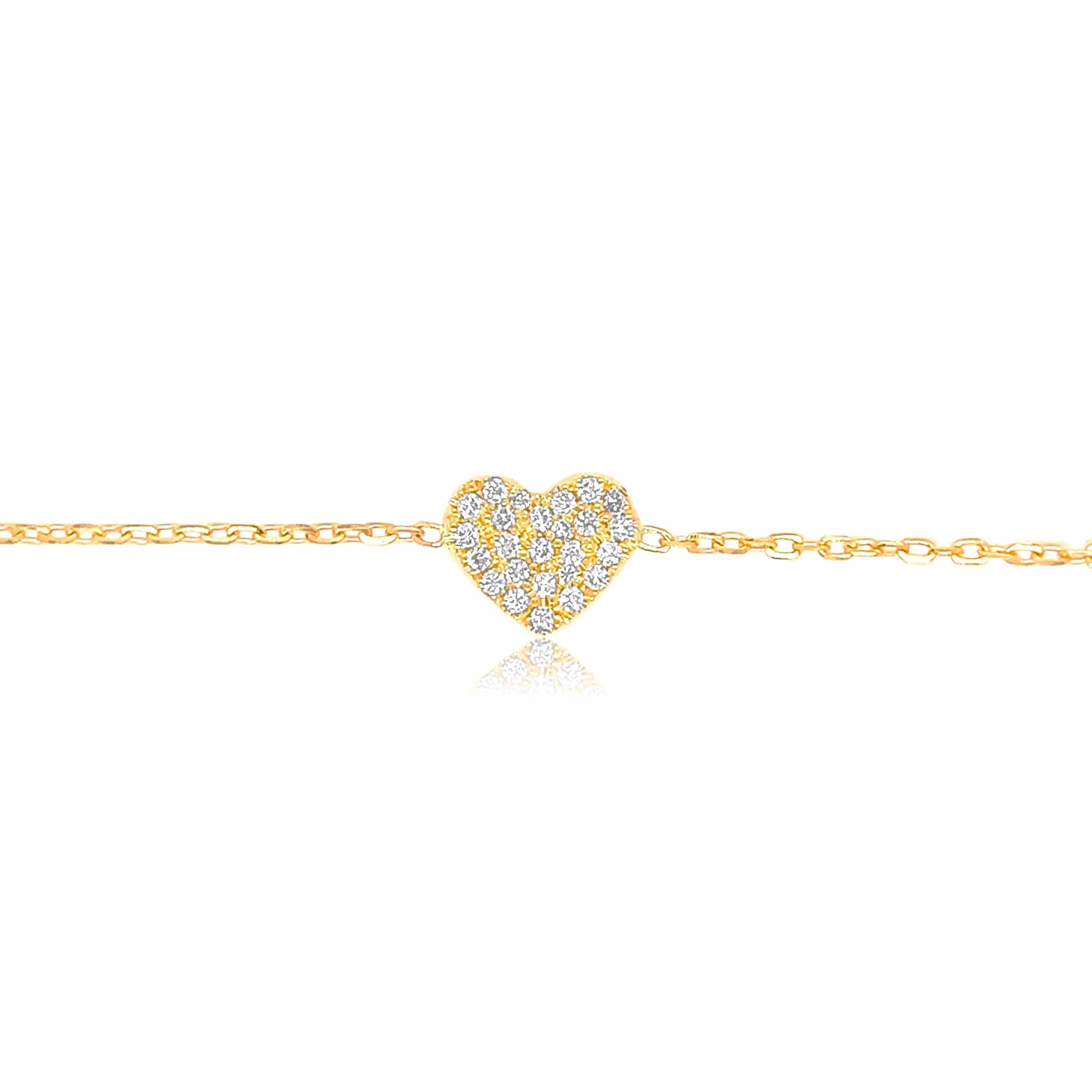 Pavé Heart Bracelet