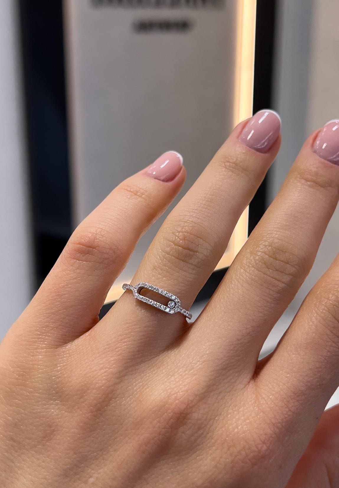 Pave Link Ring